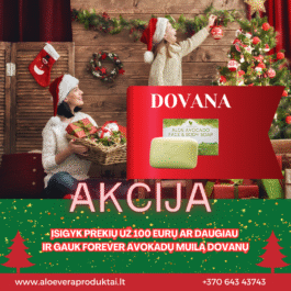 ĮSIGYK PREKIŲ UŽ 100 EURŲ AR DAUGIAU IR GAUK FOREVER AVOKADŲ MUILĄ DOVANŲ
